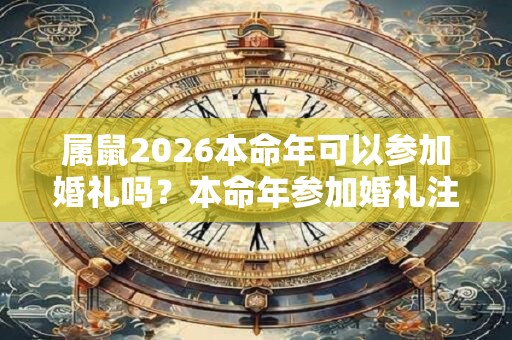 属鼠2026本命年可以参加婚礼吗？本命年参加婚礼注意事项