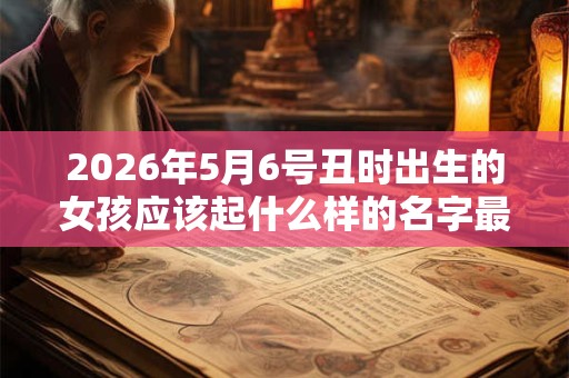 2026年5月6号丑时出生的女孩应该起什么样的名字最好