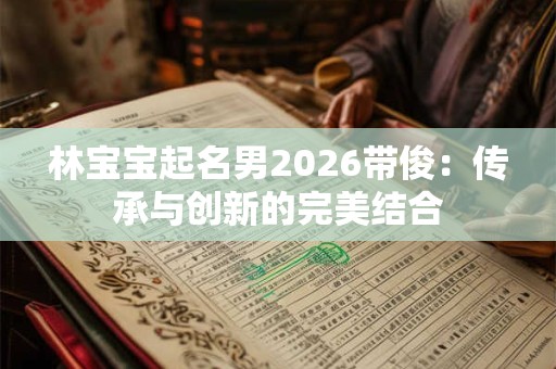 林宝宝起名男2026带俊：传承与创新的完美结合