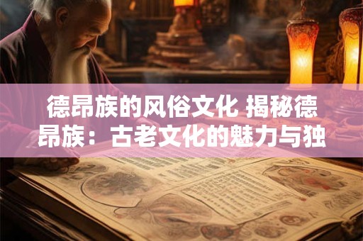 德昂族的风俗文化 揭秘德昂族：古老文化的魅力与独特风俗