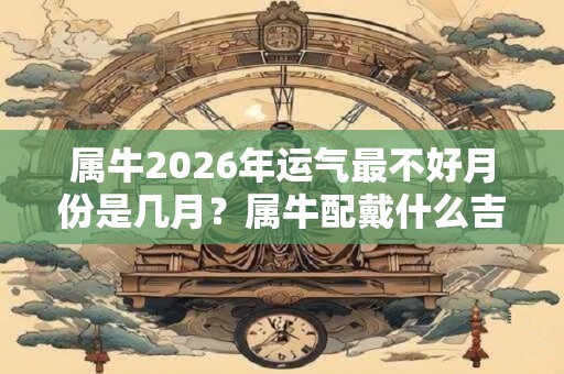 属牛2026年运气最不好月份是几月？属牛配戴什么吉祥物？