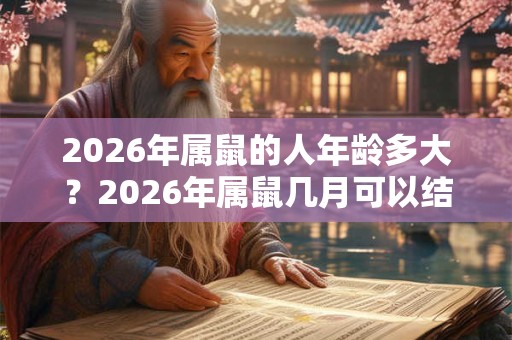 2026年属鼠的人年龄多大？2026年属鼠几月可以结婚？