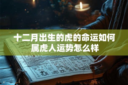 十二月出生的虎的命运如何 属虎人运势怎么样