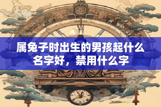 属兔子时出生的男孩起什么名字好，禁用什么字