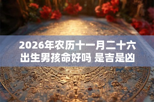 2026年农历十一月二十六出生男孩命好吗 是吉是凶