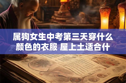 属狗女生中考第三天穿什么颜色的衣服 屋上土适合什么颜色