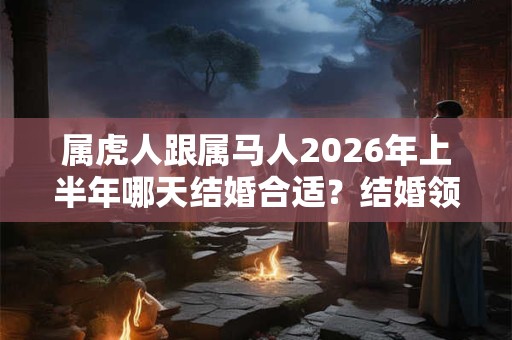 属虎人跟属马人2026年上半年哪天结婚合适?结婚领证要准备什么? 属虎人跟属马人2026年上半年哪天结婚合适?结婚领证要准备什么?