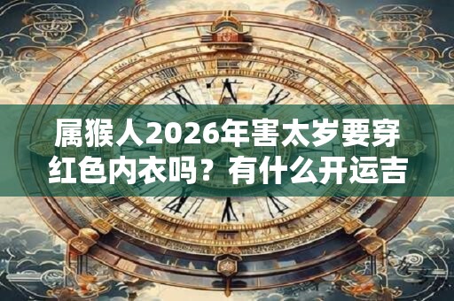 属猴人2026年害太岁要穿红色内衣吗？有什么开运吉祥物？