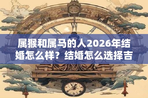 属猴和属马的人2026年结婚怎么样？结婚怎么选择吉日？