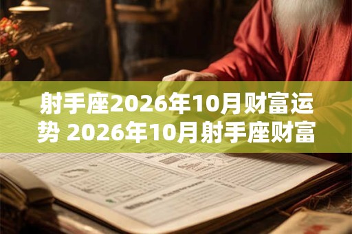 射手座2026年10月财富运势 2026年10月射手座财富运程详解 射手座2026年10月财富运势 2026年10月射手座财富运程详解