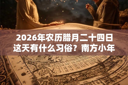 2026年农历腊月二十四日这天有什么习俗？南方小年习俗