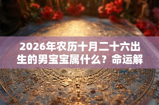 2026年农历十月二十六出生的男宝宝属什么？命运解析
