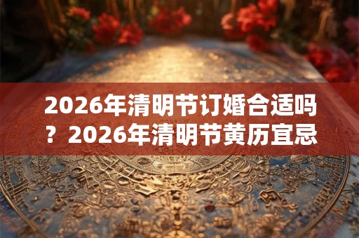 2026年清明节订婚合适吗？2026年清明节黄历宜忌