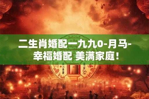 二生肖婚配一九九0-月马- 幸福婚配 美满家庭! 二生肖婚配一九九0-月马- 幸福婚配 美满家庭!