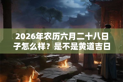 2026年农历六月二十八日子怎么样?是不是黄道吉日? 2026年农历六月二十八日子怎么样?是不是黄道吉日?