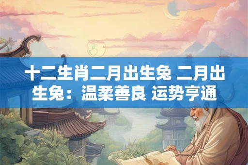 十二生肖二月出生兔 二月出生兔：温柔善良 运势亨通