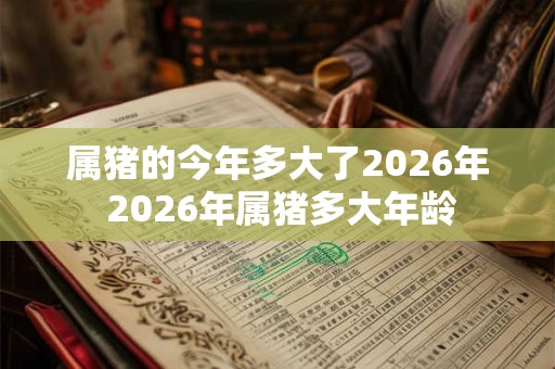 属猪的今年多大了2026年 2026年属猪多大年龄 属猪的今年多大了2026年 2026年属猪多大年龄