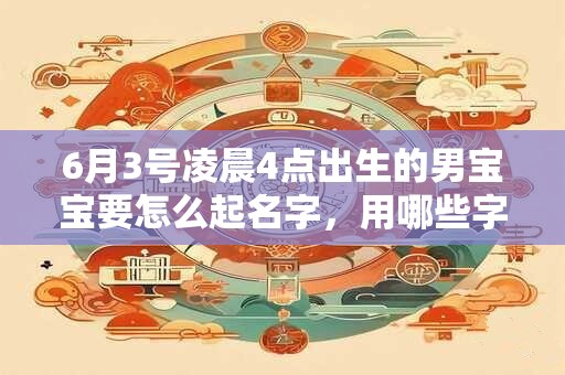 6月3号凌晨4点出生的男宝宝要怎么起名字,用哪些字好 6月3号凌晨4点出生的男宝宝要怎么起名字,用哪些字好