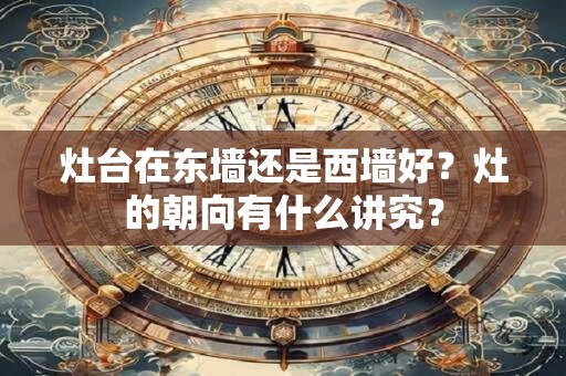 灶台在东墙还是西墙好？灶的朝向有什么讲究？