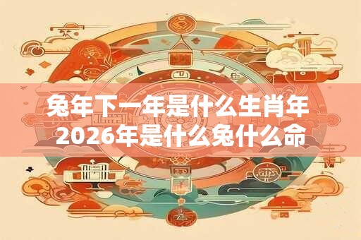 兔年下一年是什么生肖年 2026年是什么兔什么命