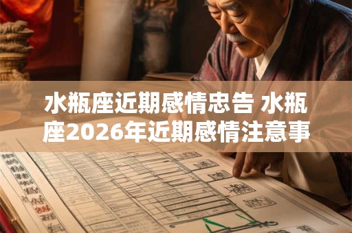水瓶座近期感情忠告 水瓶座2026年近期感情注意事项 水瓶座近期感情忠告 水瓶座2026年近期感情注意事项