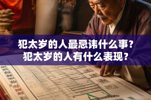 犯太岁的人最忌讳什么事？犯太岁的人有什么表现？