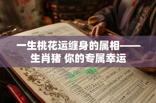 一生桃花运缠身的属相——生肖猪 你的专属幸运