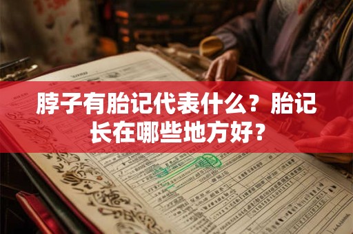脖子有胎记代表什么？胎记长在哪些地方好？