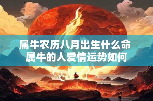 属牛农历八月出生什么命 属牛的人爱情运势如何 属牛农历八月出生什么命 属牛的人爱情运势如何