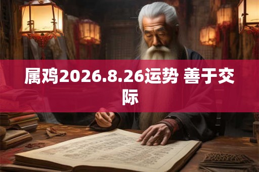 属鸡2026.8.26运势 善于交际 属鸡2026.8.26运势 善于交际