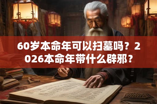 60岁本命年可以扫墓吗？2026本命年带什么辟邪？