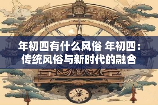 年初四有什么风俗 年初四:传统风俗与新时代的融合 年初四有什么风俗 年初四:传统风俗与新时代的融合