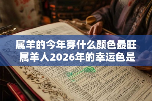 属羊的今年穿什么颜色最旺 属羊人2026年的幸运色是什么