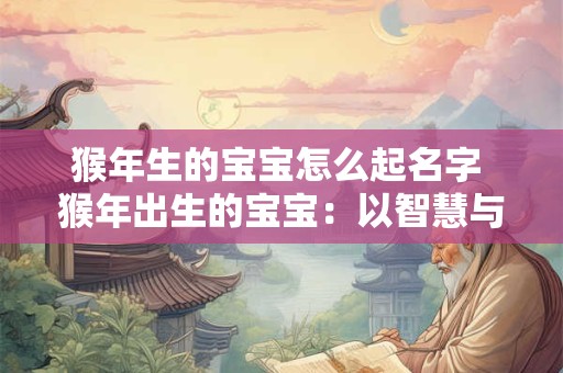猴年生的宝宝怎么起名字 猴年出生的宝宝:以智慧与灵动命名 猴年生的宝宝怎么起名字 猴年出生的宝宝:以智慧与灵动命名