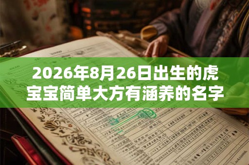 2026年8月26日出生的虎宝宝简单大方有涵养的名字