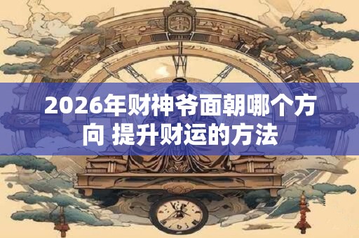 2026年财神爷面朝哪个方向 提升财运的方法
