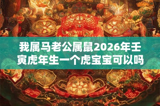 我属马老公属鼠2026年壬寅虎年生一个虎宝宝可以吗？