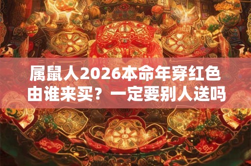 属鼠人2026本命年穿红色由谁来买?一定要别人送吗? 属鼠人2026本命年穿红色由谁来买?一定要别人送吗?