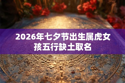 2026年七夕节出生属虎女孩五行缺土取名