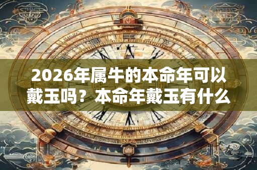 2026年属牛的本命年可以戴玉吗?本命年戴玉有什么讲究? 2026年属牛的本命年可以戴玉吗?本命年戴玉有什么讲究?