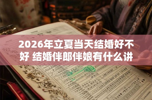 2026年立夏当天结婚好不好 结婚伴郎伴娘有什么讲究
