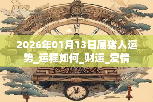 2026年01月13日属猪人运势_运程如何_财运_爱情