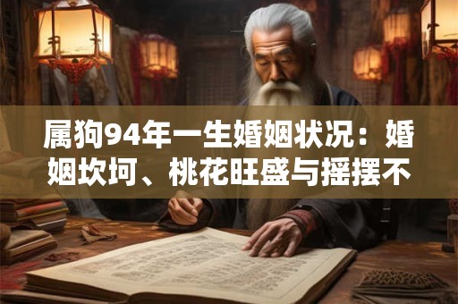 属狗94年一生婚姻状况:婚姻坎坷、桃花旺盛与摇摆不定 属狗94年一生婚姻状况:婚姻坎坷、桃花旺盛与摇摆不定