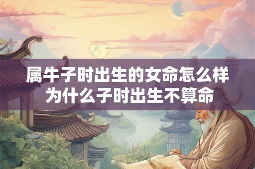 属牛子时出生的女命怎么样 为什么子时出生不算命 属牛子时出生的女命怎么样 为什么子时出生不算命
