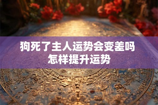 狗死了主人运势会变差吗 怎样提升运势 狗死了主人运势会变差吗 怎样提升运势