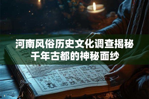 河南风俗历史文化调查揭秘千年古都的神秘面纱