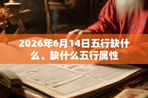 2026年6月14日五行缺什么、缺什么五行属性