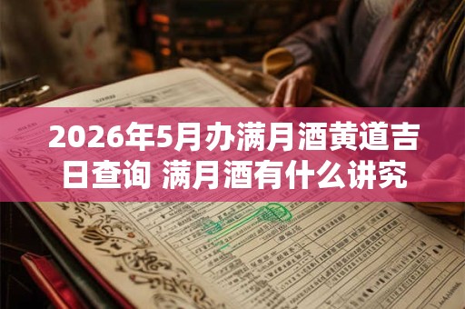 2026年5月办满月酒黄道吉日查询 满月酒有什么讲究 2026年5月办满月酒黄道吉日查询 满月酒有什么讲究