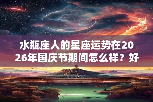 水瓶座人的星座运势在2026年国庆节期间怎么样？好不好？