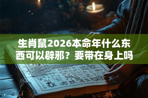 生肖鼠2026本命年什么东西可以辟邪?要带在身上吗? 生肖鼠2026本命年什么东西可以辟邪?要带在身上吗?